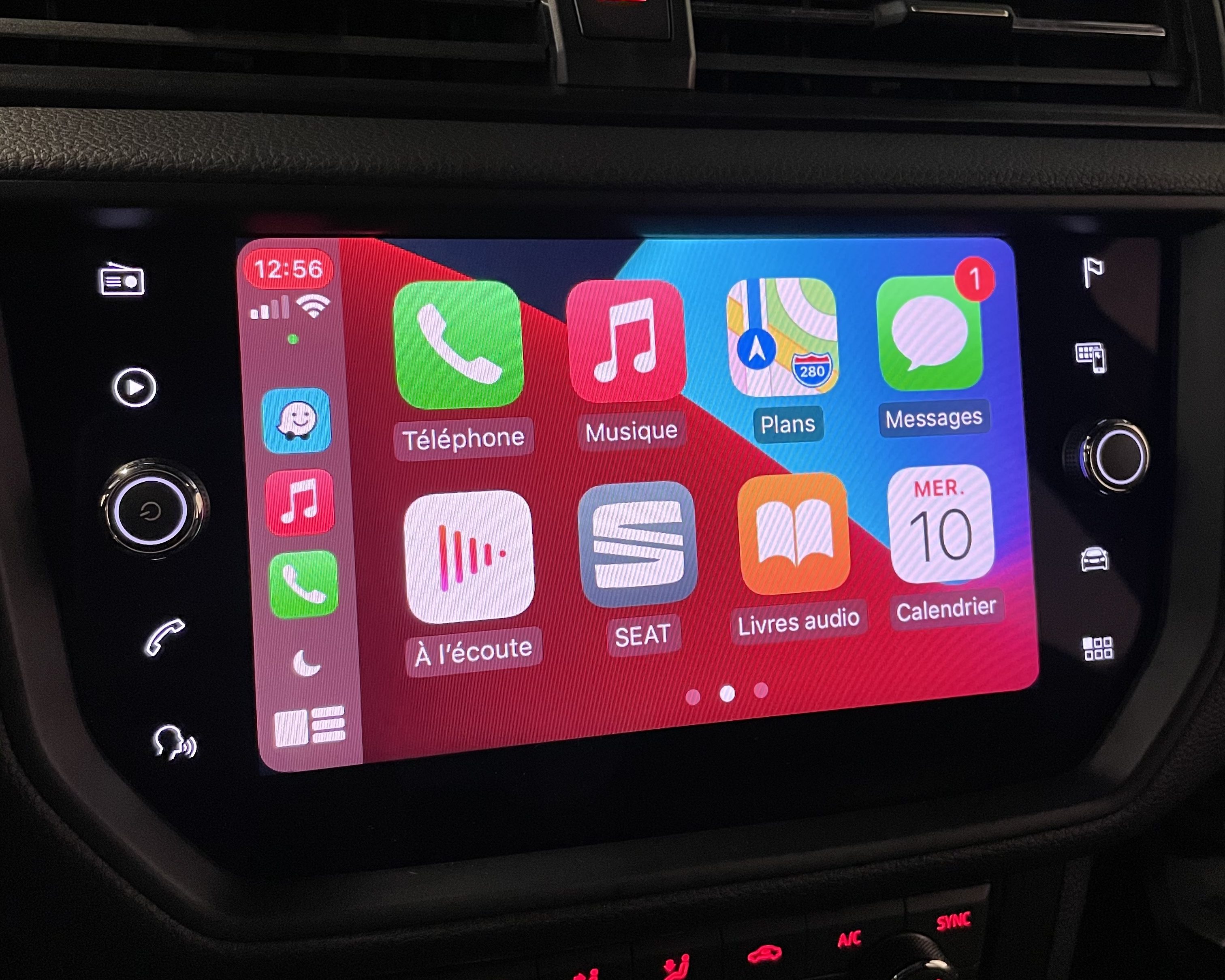 CarPlay Skoda Technisat - Interface principale